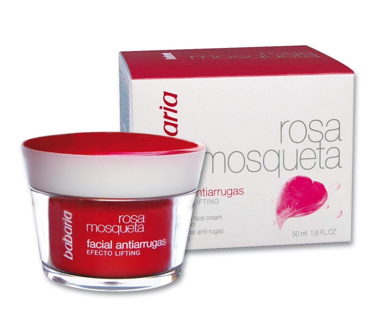 Babaria Crema Facial Antiarrugas Rosa Mosqueta  50 ml