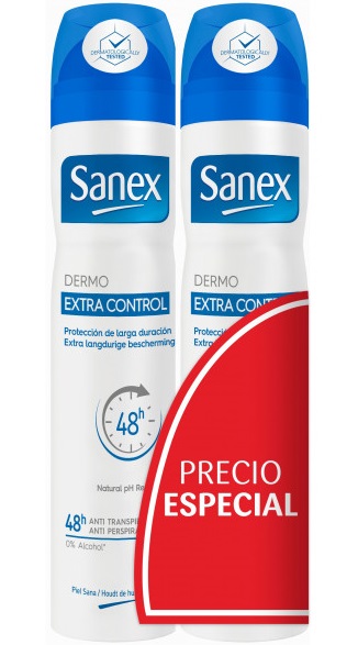 Sanex Desodorante Spray Extra Control  200 ml Duplo