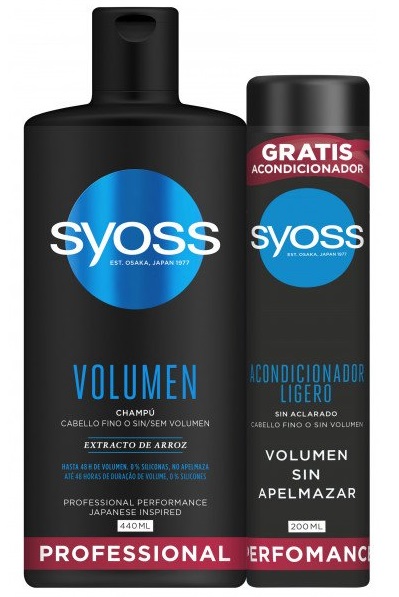 Syoss Champú cabello fino + Acondicionador Volumen  500 ml