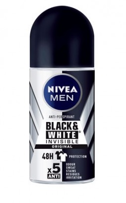 Nivea For Men Desodorante Roll-On Invisible B&W  50 ml