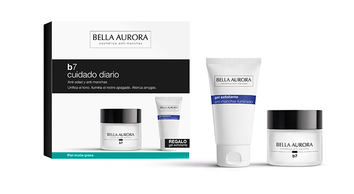 Bella Aurora B7 Crema de Dia Piel Mixta-Grasa + Gel Exfoliante