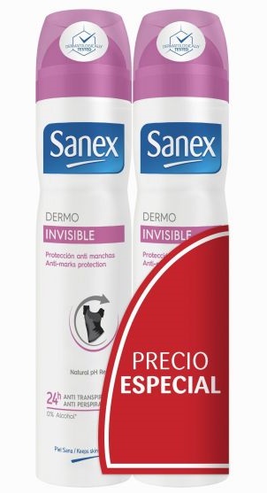 Sanex Desodorante Spray Invisible  200 ml Duplo
