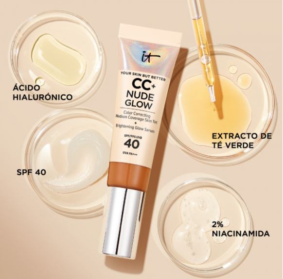 It Cosmetics CC+ Nude Glow  Base de Maquillaje SPF40