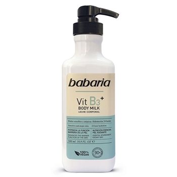 Babaria Body Milk Vitamina B3  Dosificador 500 ml