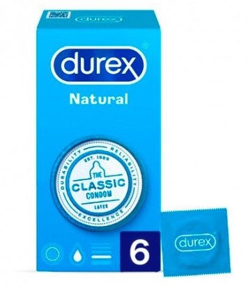 Durex Natural Plus Easy On  6 unidades