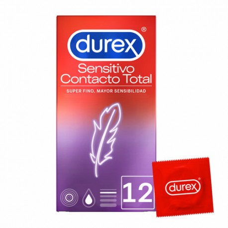 Durex Sensitivo Contacto Total  12 unidades