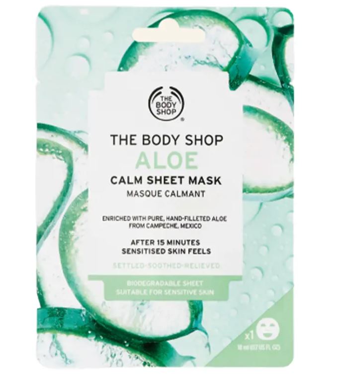 The Body Shop Aloe Calm Sheet Mask  Mascarilla Calmante Aloe 18 ml