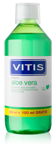 Vitis Colutorio Aloe Vera Sabor Menta  400+100 ml