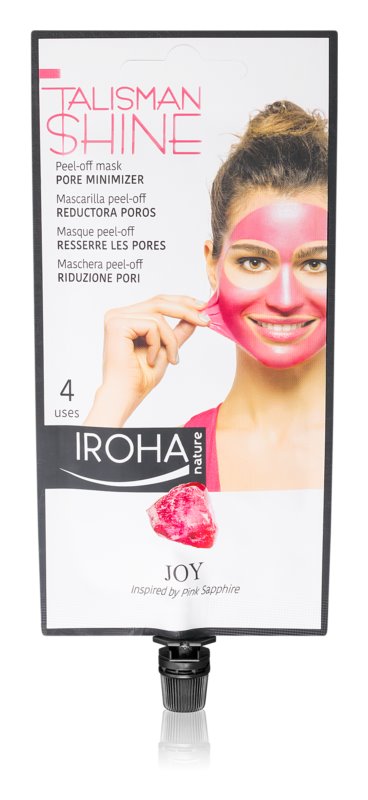 Iroha Talisman Shine Rosa  Mascarilla Facial Peel Off reductora poros