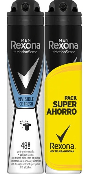 Rexona Men Desodorante Spray Invisible  200 ml Duplo