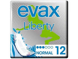 Evax Compresas Liberty Normal  12 unidades