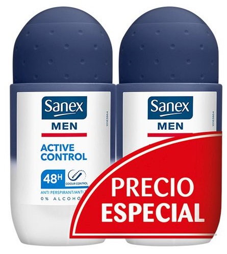 Sanex Men Desodorante Roll-On Active  50 ml Duplo