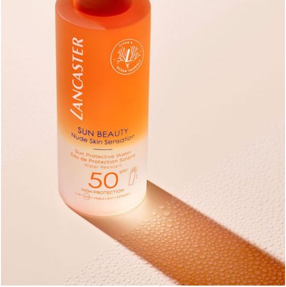 Lancaster Sun Beauty Nude Skin Sensation Agua Solar Protectora SPF50  150 ML