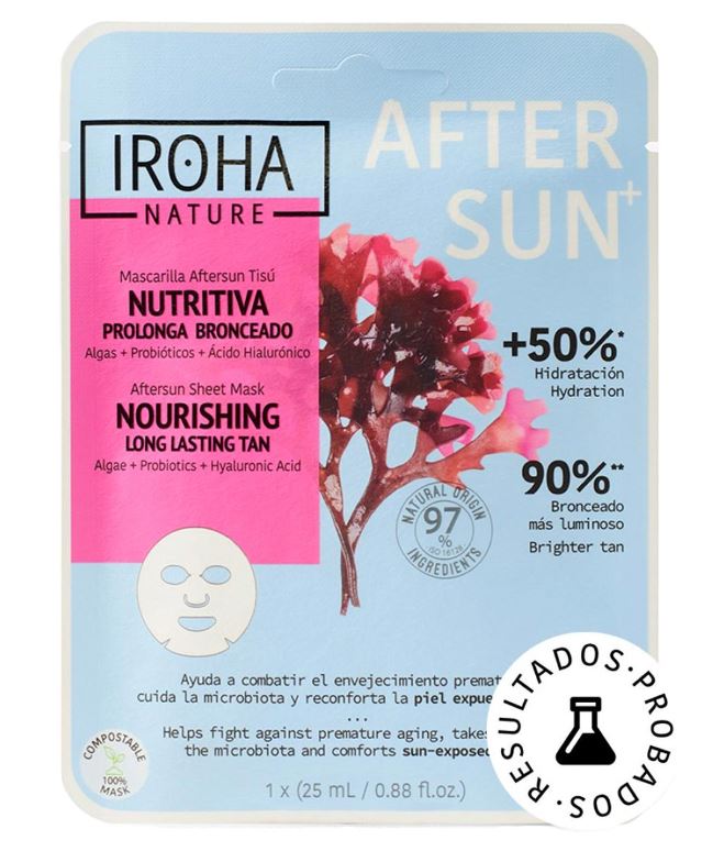 Iroha Mascarilla After Sun Nutritiva Prolonga el bronceado