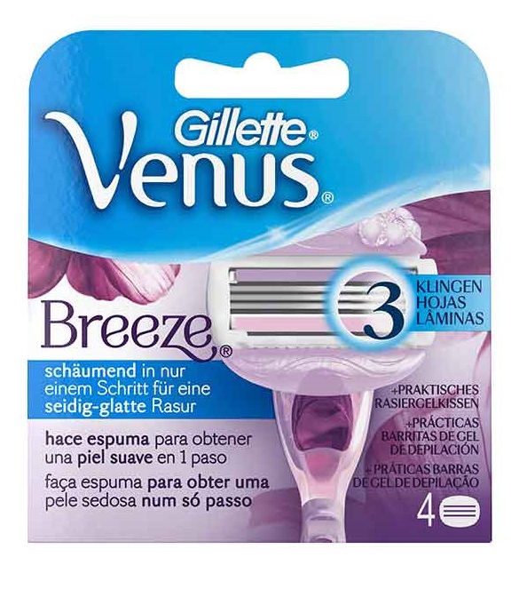 Gillete Venus Breeze Recambios  4 unidades