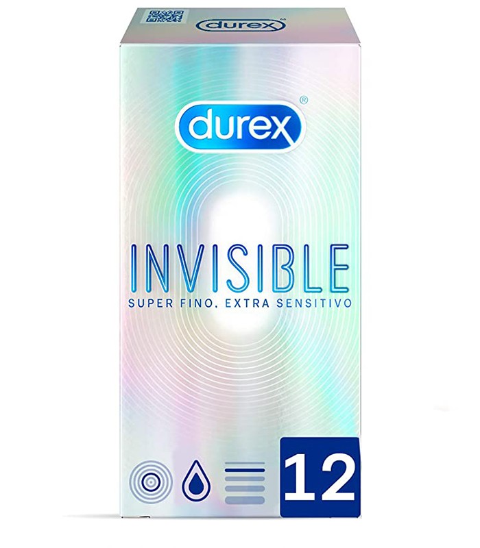 Durex Invisible Extra Sensitivo  12 unidades