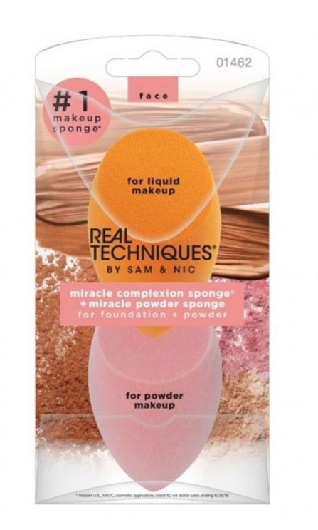 Real Techiques Pack 2 Esponjas  Esponja de Maquillaje + Esponja Velvet