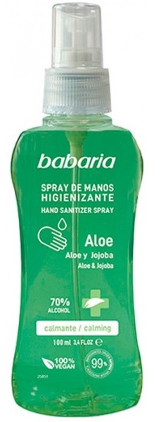 Babaria Sanitizer Pieles Sensibles Aloe  100 ml
