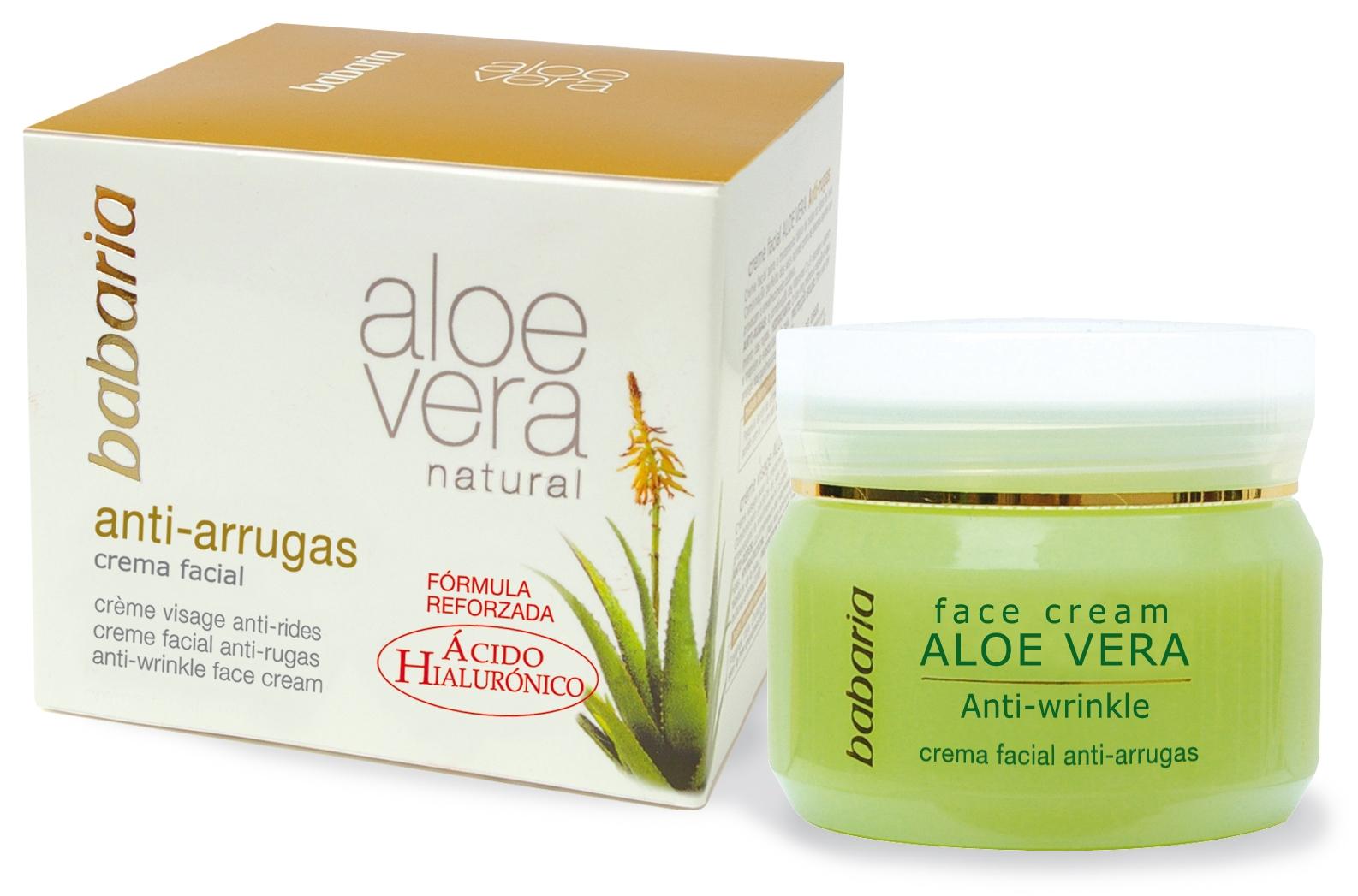 Babaria Crema Facial Antiarrugas Aloe Vera  50 ml